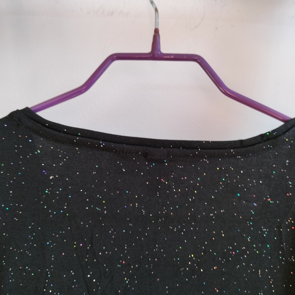 🌹The Quiet Luxury Collection🌹 H&M Black Jersey Sparkle Blouse - Picture 5 of 14